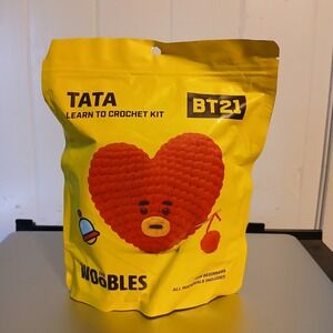 The Woobles TATA BT21 Learn To Crochet Kit Beginner Amigurumi Set Line Friends